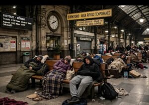 Dormitorio nella  stazione di Albizzate