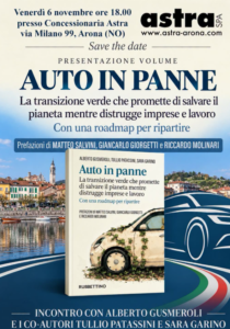 Auto in panne ad Arona, Gusmeroli presenta il libro che svela il futuro